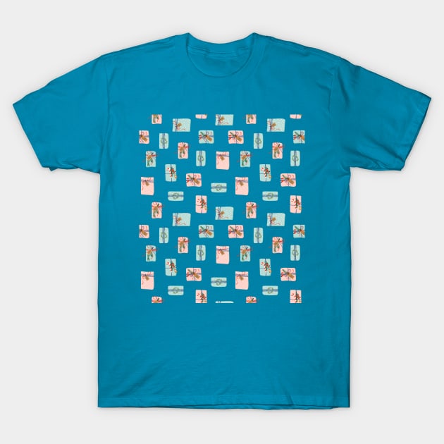 Christmas gift boxes pattern T-Shirt by DanielK